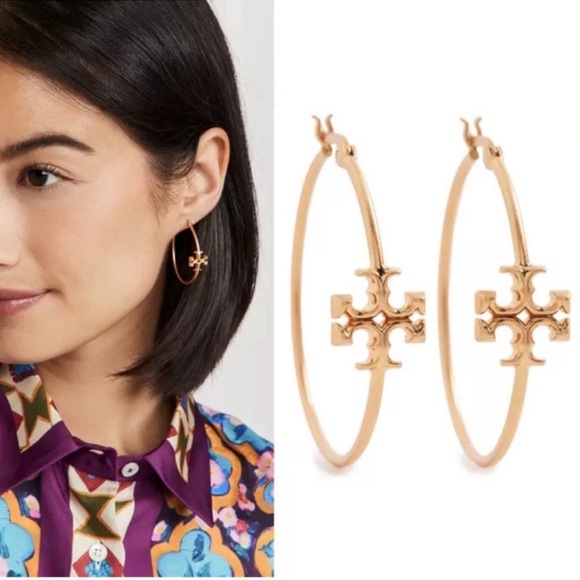 Tory Burch Jewelry - NWOT Tory Burch Eleanor Hoop Earring